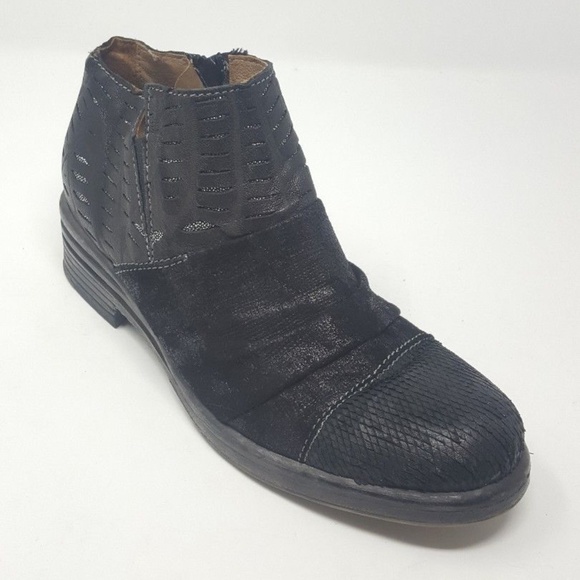 Clocharme Shoes - CloCharme Routard Moto Ankle Boot Leather Black